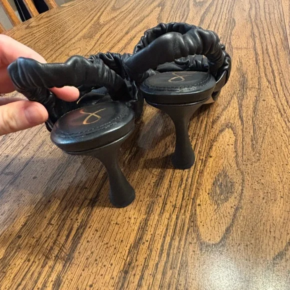 Sam Edelman black sling back sandals size 7 - Picture 5 of 8